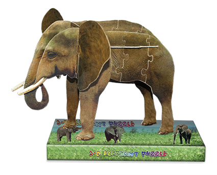 3d puzzle 3d puzzle_elephant