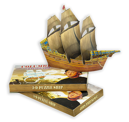 3d puzzle 3d puzzle_ship_columbus