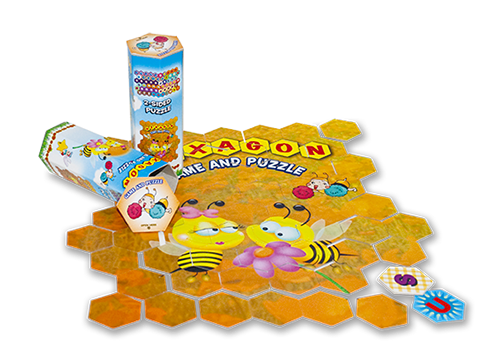 puzzle puzzle with hexagonal
